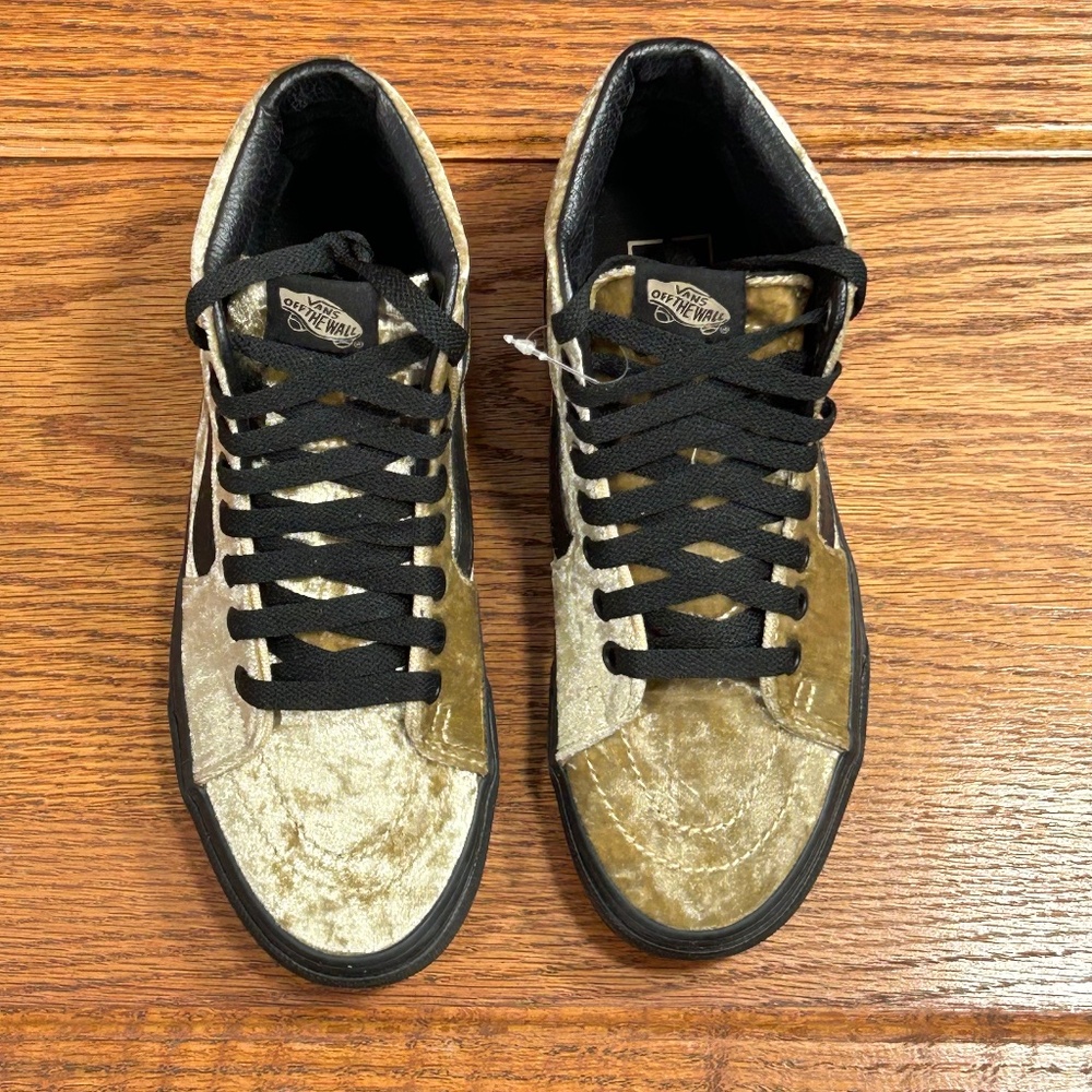 Vans Sk8 Hi Velvet Tan Black Shoes‎ - Picture 4 of 8